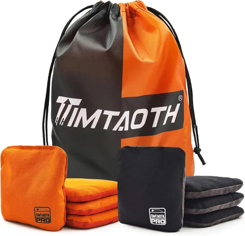 Vista 9 de Juego de 8 bolsas de cornhole profesionales de doble cara para cornhole, bolsas de frijol de maíz reguladoras resbaladizas y adhesivas