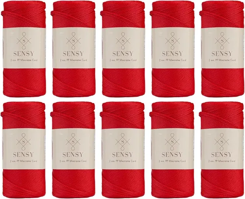 Vista 46 de Sensy Premium 2mm 229.5 metros de cuerda de poliéster 100% cordón de polipropileno Cordón de macramé 2mm Cordón para bolso de crochet Hilo