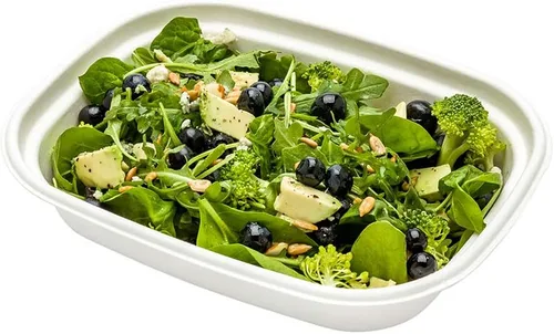 Vista 15 de Restaurantware Solo tapas: tapas de cúpula de plástico Pulp Tek, 100 tapas desechables para contenedores, los contenedores se venden por separado