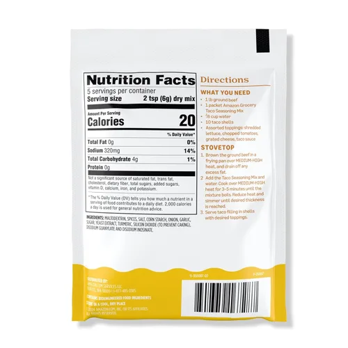 Vista 2 de Yaxa Grocery, Mezcla de condimentos para tacos, calor suave, 1 onza (anteriormente Happy Belly, el embalaje puede variar)