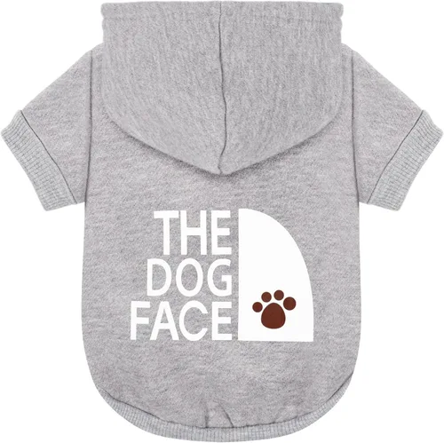 Vista 9 de Paiaite Sudadera Negra con Capucha para Perro Chihuahua: Mantén a Tu Cachorro Abrigado y Elegante con una Sudadera Estampada 'The Dog Face', Ropa