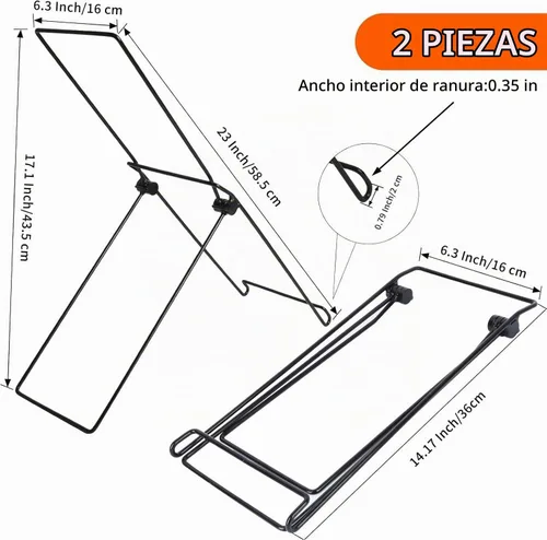 Vista 2 de Paquete de 2 soportes para paneles solares para plegado de menos