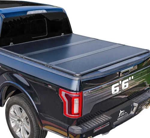 Vista 12 de Cubierta Tonneau para caja de camioneta compatible con Ford F150 F-150 2004-2014 de 5.5 pies, estilo plegable suave (plegado)