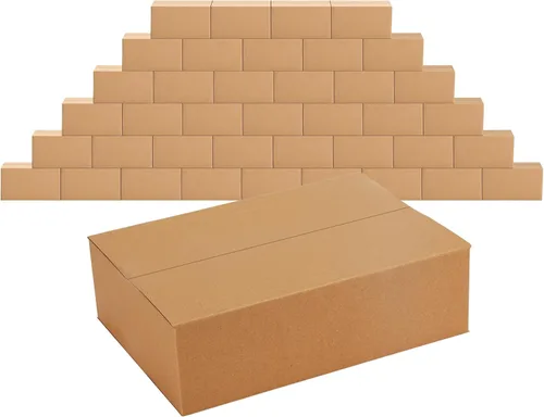 Vista 24 de Edenseelake Paquete de 40 cajas de envío de 6 x 6 x 6 pulgadas, cajas de cartón pequeñas para embalaje, mudanza, correo, color marrón