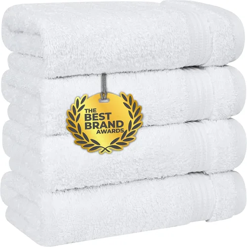 Vista 345 de Cotton Paradise 100% Cotton Turkish Washcloth Set for Bathroom, 4 Piece Soft Absorbent Small Hand Face Towels Wash Rags, Lilac
