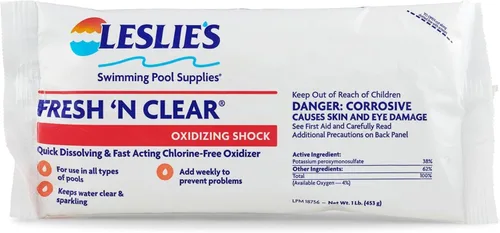 Leslie's Fresh N Clear - Oxidante de rápida disolución y acción rápida sin cloro (1 lb) (24)