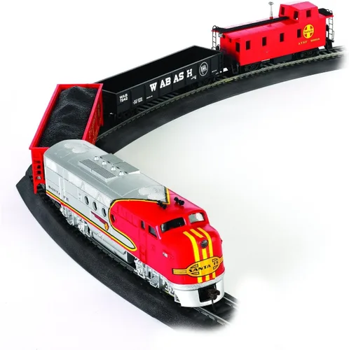 Bachmann Trenes - Santa Fe Flyer Ready To Run - Juego de tren eléctrico - Escala HO 19.50 x 3.00 x 13.25 pulgadas