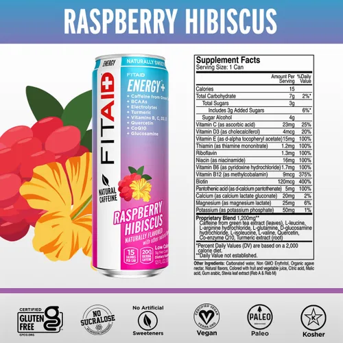 Vista 137 de FITAID RX Zero Sugar, creatina encapsulada, bebida de recuperación de entrenamiento, mezcla todo en uno, BCAA, glucosamina, cúrcuma, complejo B