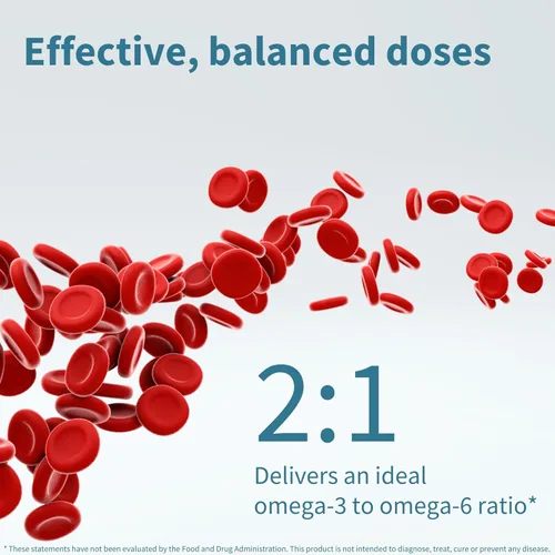 Vista 5 de Echiomega Vegan Triple Omega 3 6 9 500 mg, aceite de semilla de Echium, suplemento EFA para mujeres con GLA, 60 cápsulas blandas