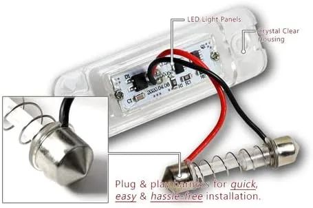 Vista 3 de Par de luces LED de xenón blanco SMD de 6000 K compatibles con Mercedes-Benz W163 clase ML ML320 ML350 ML430 ML500 ML55 AMG 1999 2000 2001 2002 2003