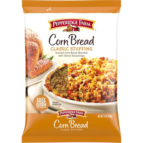 Pepperidge Farm Relleno clásico de pan de maíz, bolsa de 12 onzas