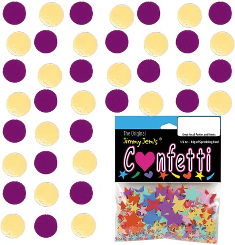 Vista 74 de Confetti Circle 1/4" Negro, Azul Marino Combo - 2 bolsas de media onza (1 oz) (8550/9971)