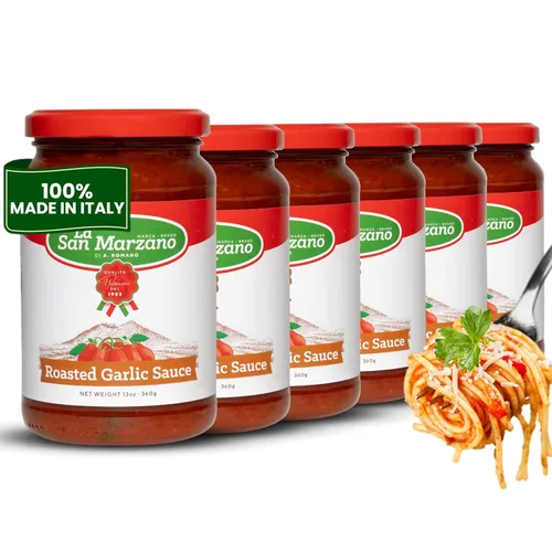 Vista 38 de La San Marzano Salsa Arrabiata, 13 oz, Salsa para Pasta Hecha en Italia, Tomate Multiusos de Primera Calidad, Todo Natural, Dieta Mediterránea, Sin