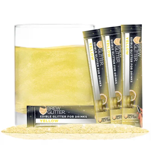 Vista 121 de Brew Glitter - Purpurina comestible rosa claro para bebidas, cócteles, cerveza y bebidas 1 frasco de 4g