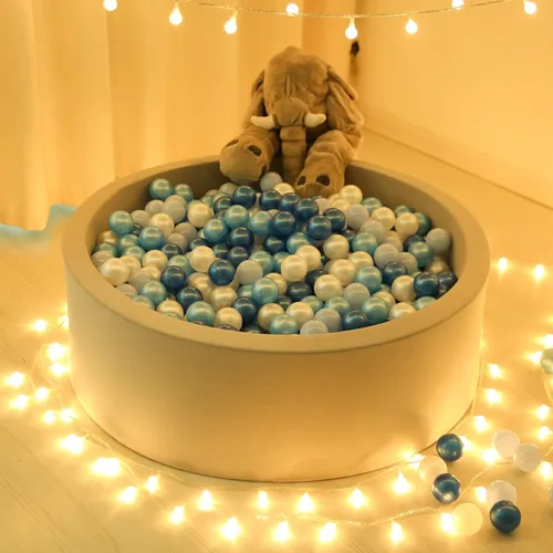 Vista 5 de TRENDPLAY Bolas de plástico para pozos de bolas, paquete de 100 bolas huecas, juego seguro y emocionante, perfecto para piscinas de bebés pequeños