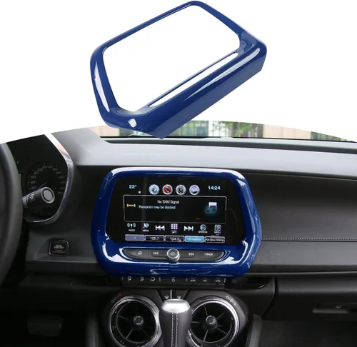 Vista 8 de RT-TCZ para Camaro Radio Cubierta de Pantalla de Visualización de 7" para Chevy Camaro 2016-2024 Accesorios de Interior de Fibra de Carbono Negro