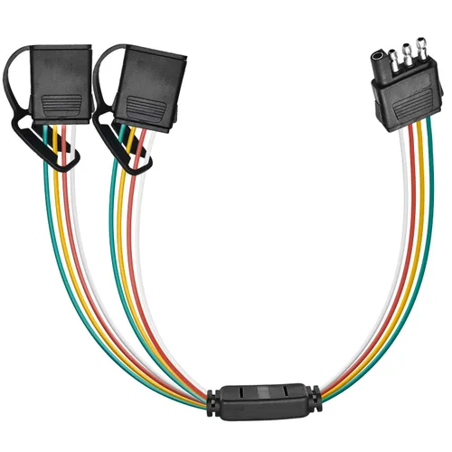 Vista 11 de Nilight Arnés de cableado de extensión de remolque enrollado de 7 vías a 5 vías de 5 pies, trabajo pesado, de 7 pines redondos a 5 pines planos