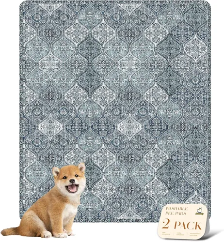 Vista 50 de nunubaby Almohadillas reutilizables para orina de perros, para jaulas y pisos, Almohadillas lavables para orina de perros, elegantes, Beige