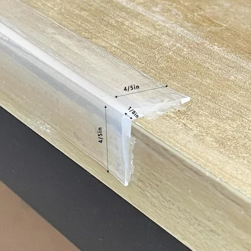 Vista 2 de Protector de borde 100% silicona, protectores de esquinas transparentes a prueba de bebés, adhesivo pre-cintado suave para la seguridad