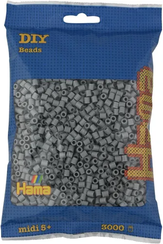 Vista 11 de Hama Perlen 201-49 Iron-On Beads Bag with Approx. 3000 Midi Craft Beads with Diameter 5 mm in Azure Blue, Creative Craft Fun for Young and Old