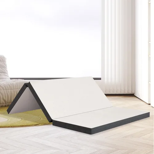 Vista 8 de Colchón triple de 3 pulgadas, colchón plegable con funda transpirable y lavable, colchón plegable con certificado CertiPUR-US, colchón de piso