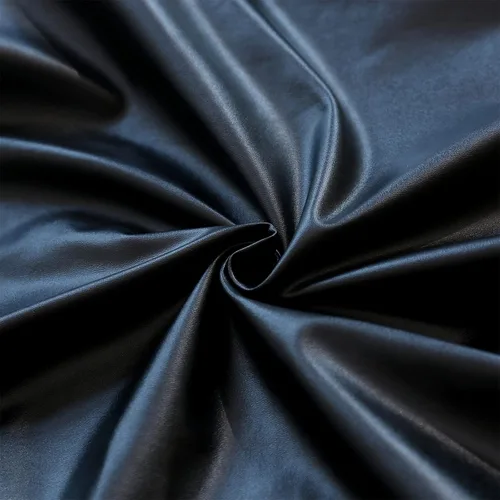Vista 3 de Qubjus Fundas para sillas de comedor, de piel sintética sólida, impermeable, a prueba de aceite, elásticas, fundas protectoras para sillas de Negro