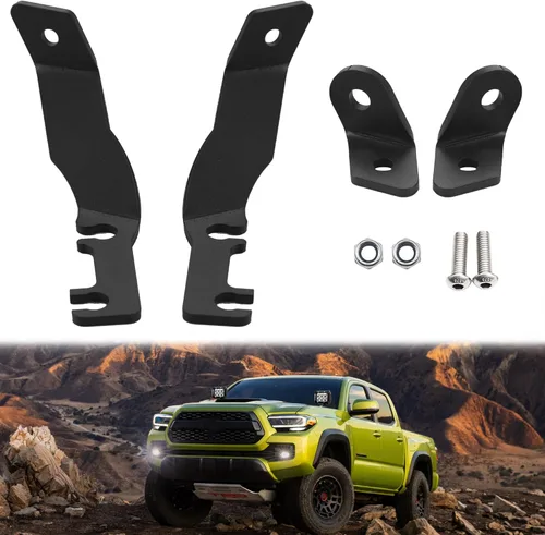 Soportes de luz de zanja compatibles con Toyota Tacoma – 1ª generación (1995-2004), soporte de bisagra de capó para luz de trabajo LED auxiliar