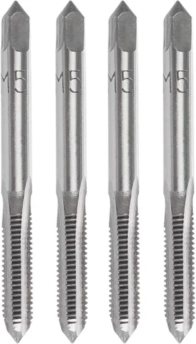 Vista 7 de YXQ M3 x 0.020 in Máquina de grifo HSS Métrica Mano Derecha Rosca 3 Grifos de flauta recta y enchufe, 4 piezas