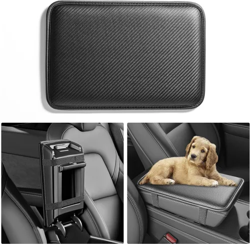 Vista 14 de HighnessHwoo Fundas para Apoyabrazos de Coche, Cubierta para Consola Central del Vehículo, Almohadillas Organizadoras de Almacenamiento Central
