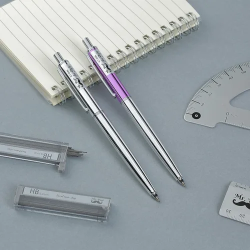 Vista 6 de Mr. Pen - Lápiz mecánico de 0.7, paquete de 2 con plomo y borrador, lápiz automático