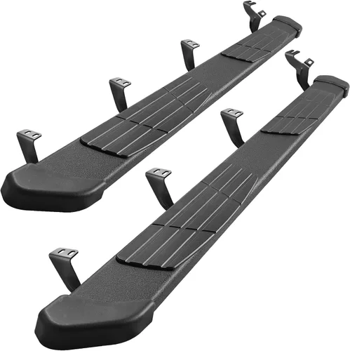 Vista 11 de Estribos de 6.5 pulgadas compatibles con Honda Ridgeline 2017-2025. Estribos de acero al carbono para camiones compatibles con Ridgeline.