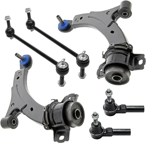 Vista 287 de Detroit Axle - Kit de extremo delantero RWD para Chrysler 300 Dodge Charge Challenger 2011-2019, 2 brazos de control inferiores traseros 2 rótulas