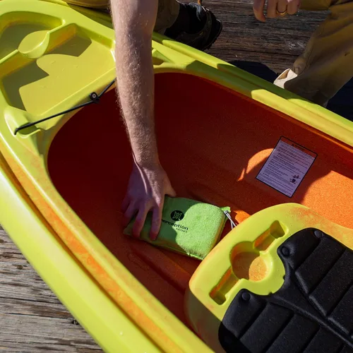 Vista 5 de Perception - Esponja para kayak Esponja absorbente de agua para kayak Absorbe hasta 1 litro, amarillo, talla única