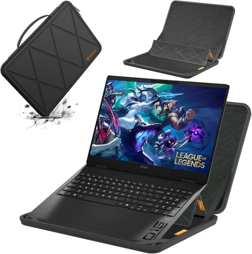 Vista 15 de Funda protectora rígida Smatree MS41T EVA con soporte compatible para laptop HP OmniBook Ultra Flip 2-en-1 de 14 pulgadas Next Gen AI PC MS - Negro