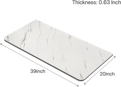 Vista 12 de Escritorio para montar en la pared, mesa plegable plegable de madera resistente, con patrón de mármol, escritorio pequeño para computadora de 0.63