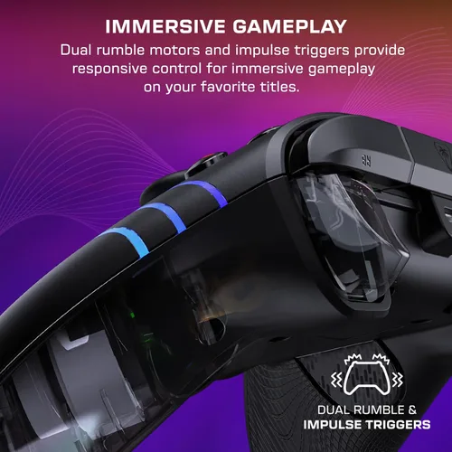 Vista 8 de Turtle Beach Afterglow Wave Wired RGB Gaming Controller - Licensed for Xbox Series X S, Xbox One & Windows PCs - Mappable Buttons, Hall-Effect Hair