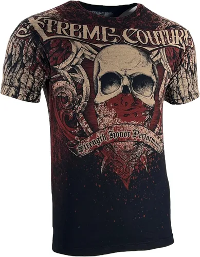 Vista 6 de Xtreme Couture by Affliction - Camiseta para hombre con tatuaje ortodoxo para motociclista MMA