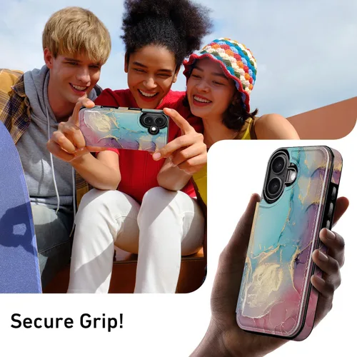 Vista 310 de LETO para iPhone 15 Pro Funda tipo cartera - Tapa tipo folio con patada - Diseños de moda - Tarjetero - Funda protectora para mujeres y niñas - 6.1