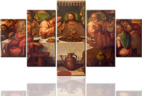 Vista 99 de TUMOVO Jesús Christian - Pintura sobre lienzo de 5 piezas