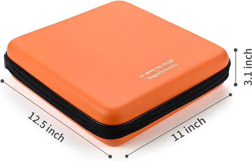 Vista 75 de Funda para DVD, estuche de CD EVA, organizador de almacenamiento, portátil, protector de DVD, soporte para billetera para coche