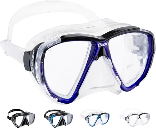 Vista 8 de Cressi Adult Dive Mask with Inclined Lens for Scuba Diving - Optical Lenses Available - Big Eyes - Made in Italy