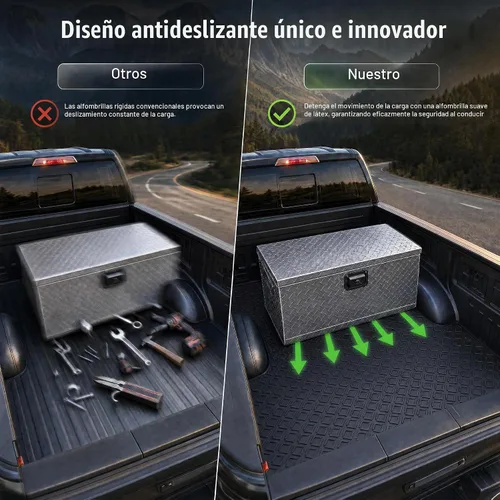 Vista 5 de [Usado] MOSTPLUS Alfombrilla para caja de camioneta de 5 pies compatible con Toyota Antideslizante de alta resistencia,Forro de cama de camión