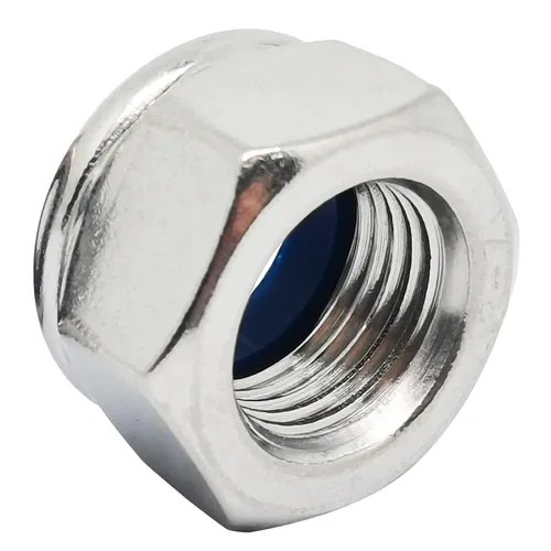 Vista 12 de 2 tuercas de bloqueo de nailon M20x1.0.197 in, tuercas hexagonales de rosca fina, kit surtido de tuercas de bloqueo de acero inoxidable 304