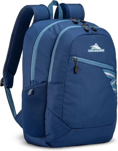 Vista 2 de High Sierra Outburst 2.0 Mochila de mano con funda acolchada para tableta para laptop, reflectividad de 360 grados, Azul grafitoazul marino