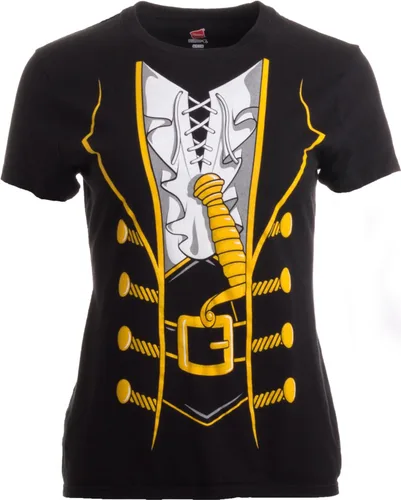 Vista 30 de Camiseta de disfraz navideño para mujer, camiseta de Halloween y Navidad pirata para mujer