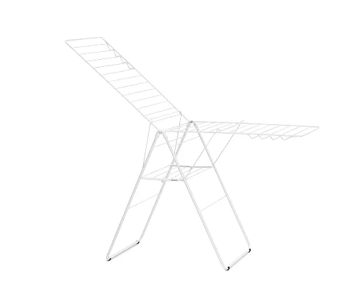 Vista 2 de Brabantia HangOn - Tendedero de ropa 82 pies (82.0 ft) Blanco Soporte grande para ropa interior con 2 alas plegables y ganchos para colgar, se