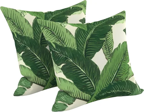 Vista 103 de LVTXIII - Juego de fundas para cojines de sofá o sillón de exteriores, para lumbar, no se decoloran, 2 unidades de 12" x 20", con relleno, estampado