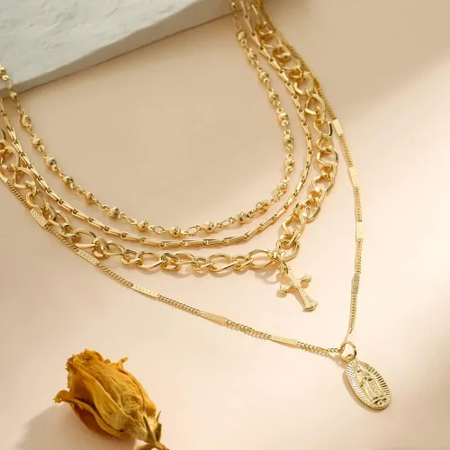 Vista 5 de Madison Tyler Silver Layered Chokers Necklaces for Women Jewelry Gifts
