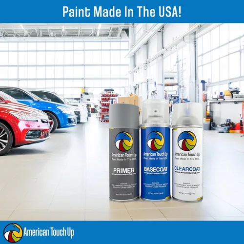 Vista 2 de American Touch Up Pintura compatible con Chrysler EBL/PBL/T34 Modern Blue Pearl Pintura en aerosol - Kit de imprimación/capa base, capa