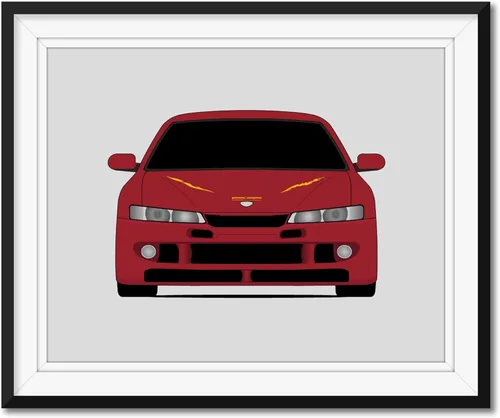 Custom Car Posters Handmade Poster compatible with Nissan 240SX (1995-1998) in the Fast and the Furious Print Silvia S14 driven by Letty Ortiz